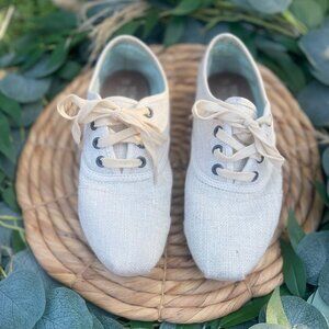 TOMS Cordones Metallic Linen Sneakers